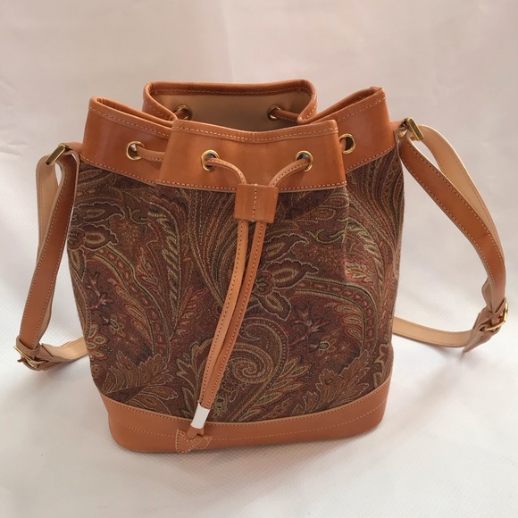 GiANI BERNINI Satchel Purse Color Beige/ Brown - Picture 1 of 11